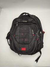 Samsonite Tectonic PFT Laptop Tablet Backpack Black Red 17-Inch 4 Zip Pockets picture