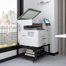 Natwind 2 Tier Laser Printer Stand, 24''x24'' Black picture