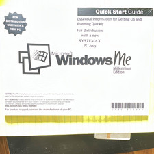 Microsoft Windows Me Millennium Edition Quick Start Guide & CD, English, PC Only picture