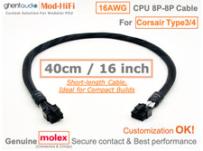 ⚡️UPgrading-16AWG CPU 8-Pin Cable for Corsair Type3/4 - 📏40cm / 16 inch picture