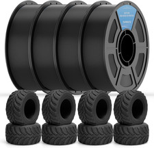 95A HS TPU Filament Bundle 1.75Mm, Black, 1Kg*4 | High Speed HS / HF; Flexible T picture