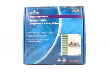 LEVITON 47603-1G4 STRUCTURED MEDIA COMPACT SERIES TELEPHONE/4-WAY VIDEO SPLITTER picture