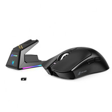 ATTACK SHARK X1 PAW3395PRO Gaming Mouse with RGB Magnetic Charging Dock picture