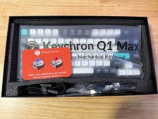 Keychron Q1 Max Black Brown Switches 75% Wireless Mechanical Keyboard RGB Knob picture