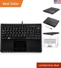 PERIBOARD-510H Plus, Wired Super Mini USB Touchpad Keyboard, X Type Scissor K... picture