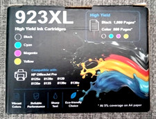 923XL Ink Cartridges Combo Pack for HP Black Cyan Magenta Yellow, NO CHIP, READ picture