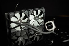CORSAIR Hydro Series 280mm Liquid Cooling System with RGB Lighting - Black/Gray picture