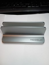 YICOSUN Vertical Laptop Stand Dual Slot Adjustable Desktop Holder MacBook PC  picture