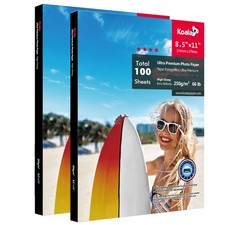 Koala Premium Photo Paper Glossy 8.5x11 100 Sheets Heavy Weight Waterproof 66lb picture