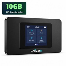NomadsFi PocketFi X LTE Portable Global WiFi Hotspot with 10GB US Data, SIM free picture