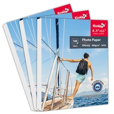 300 Sheets Koala Premium Glossy Photo Paper 8.5x11 200g for Inkjet Printer Epsn. picture