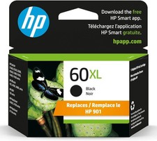 HP 60XL High-Yield Ink Cartridge - Black (Choose EXP Date) NEW SEALED  picture