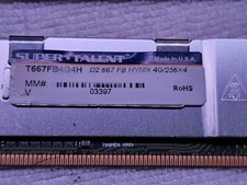 Lot of 8 Super Talent PC2-5300 4GB Server Memory T667FB4G4H picture