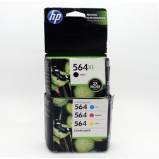 Lot Of 2 HP 564XL 564 Inkjet Printer Cartridge Cyan Magenta Yellow Black Expired picture