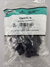 BRAND NEW Bag of 10 Panduit Pan-Net CMBBL-X Mini-Com 1-Port Blank Module Black picture