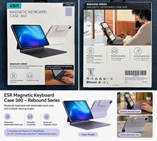 ESR Rebound Magnetic Bluetooth Keyboard Case, iPad Air 11/10.9 Pro 11 Purple picture