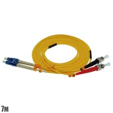 7M 23FT LC to ST Duplex 9/125 Single Mode Fiber Optic Optical Patch Cable Cord picture