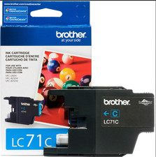 Brother Genuine LC71C Cyan Ink Cartridge picture