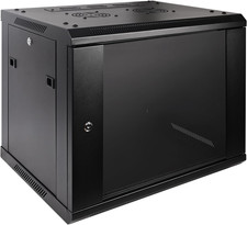 9U Professional Wall Mount Server Cabinet Network Rack Enclosure with 2X Quiet C picture