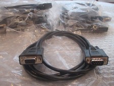 LOT 10 6FT DB9 9 Pin to RS232 Serial Null Modem Male to Female Extension Cable picture