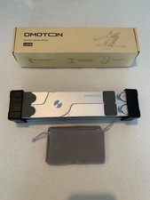 OMOTON LA10 360° Rotating Laptop Stand Adjustable Foldable Aluminum Silver New picture
