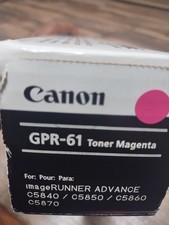NEW GENUINE - CANON GPR-61 MAGENTA TONER CARTRIDGE - 3765C003 Opened Box Only picture