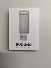 Sudeho MFi Licensed 256GB Flash Drive Easy External Memory Storage, Silver picture