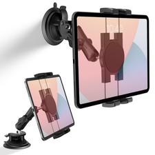 Heavy Duty Aluminum iPad Suction Mount for Truck, Car Fits 4.7