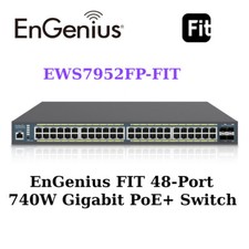 Engenius Fit 48-Port 740W Gigabit PoE+ Switch Layer 2 with 4 SFP EWS7952FP-FIT picture