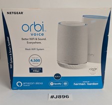 NETGEAR Orbi Mesh WiFi System Smart Voice Speaker  - RBS40V - White picture