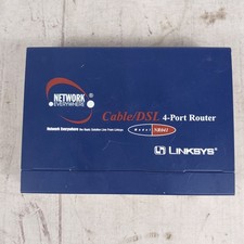 Linksys Network Everywhere NR041 Cable/DSL 4-Port Wired Router Blue TESTED picture