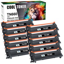 10 PK Black TN660 TN630 Toner for Brother HL-L2360DW L2380DW MFC-L2740DW L2700DW picture