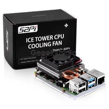 GeeekPi Ultra Thin Ice Tower Cooler CPU Fan for Raspberry Pi 4 Model B picture