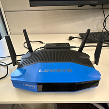 Linksys WRT1900AC Dual-Band AC1900 Router, 4-Port Gigabit, USB 3.0 Blue picture