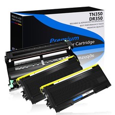 2PK TN350 Toner + 1PK DR350 Drum Unit for Brother DCP-7010 DCP-7020 DCP-7025 picture