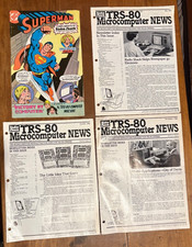 TRS-80 Microcomputer News Vintage 1981 Issues & Radio Shack Superman Comic Book picture