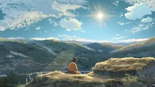 Landscape anime hoshi wo ou kodomo girls sky sun clouds Custom Gaming Mat Desk picture