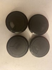 4 Pack 60mm Round Black Desk Cable Hole Cover Grommet Wire Organizer picture