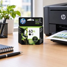 HP 63XL Black High Yield Original Ink Cartridge F6U64AN DeskJet ENVY EXP 2027 picture
