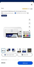 Epson EcoTank ET-2803 Color Inkjet All-In-One Printer - White picture