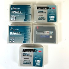Lot (5) Imation 3M TR-3 Minicartridge Tapes 1.6gb/3.2 gb TRAVAN backup drive picture
