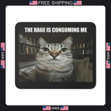 Funny Cat Meme Mouse Pad Non-Slip Gaming Office Desk Accessory picture