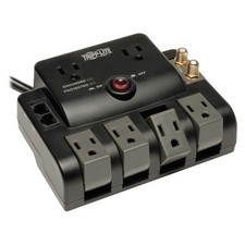 TRIPP LITE TLP606RNET Datacom Surge Protector,6 Outlet,Black 30UJ93 picture