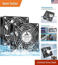 Outdoor 120mm Waterproof Exhaust Fan with Dual Ball Bearings - Excellent Cooling picture