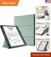 Stand Case for Kindle Scribe -  Folio Leather Cover with Pen Holder, Auto Sle... picture