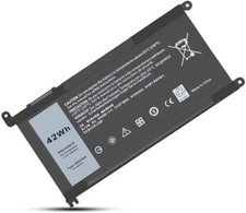 11.4V 42WH WDX0R Laptop Battery for dell Inspiron 15 5565 5567 5568 5578 7560 picture