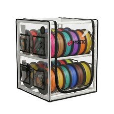 Double Layer 3D Printer Filament Storage Box: Large Capacity Dual Tier Spool Org picture