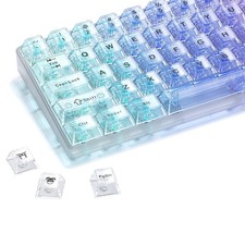 XVX Clear keycaps, White Transparent Keycaps 60 65 75 100 Percent, Crystal Ce... picture