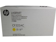 NEW HP CF322A / CF322AC Yellow 653A / 653AC Toner Cartridge Genuine SEALED BOX picture