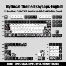 125 Keys Kanagawa PBT Keycaps Cherry Profile Dye-Sub RGB Backlit for MX Switches picture
